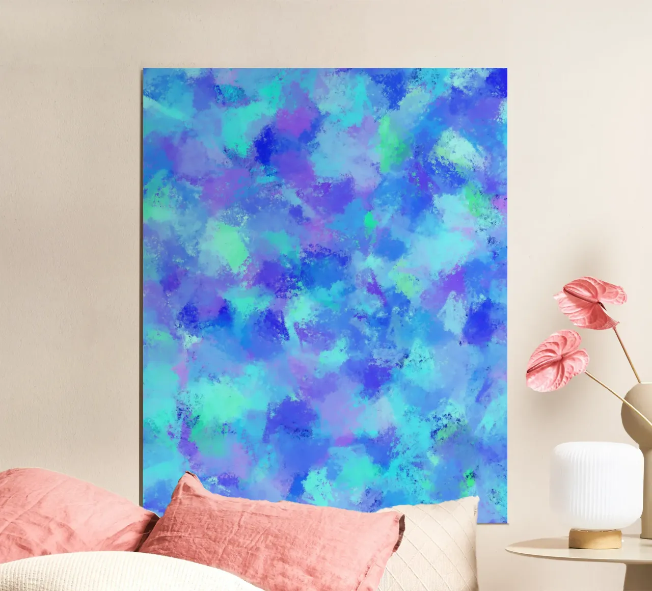 La calma prima di tutto poster con telaio in plastica da Kintsugi99