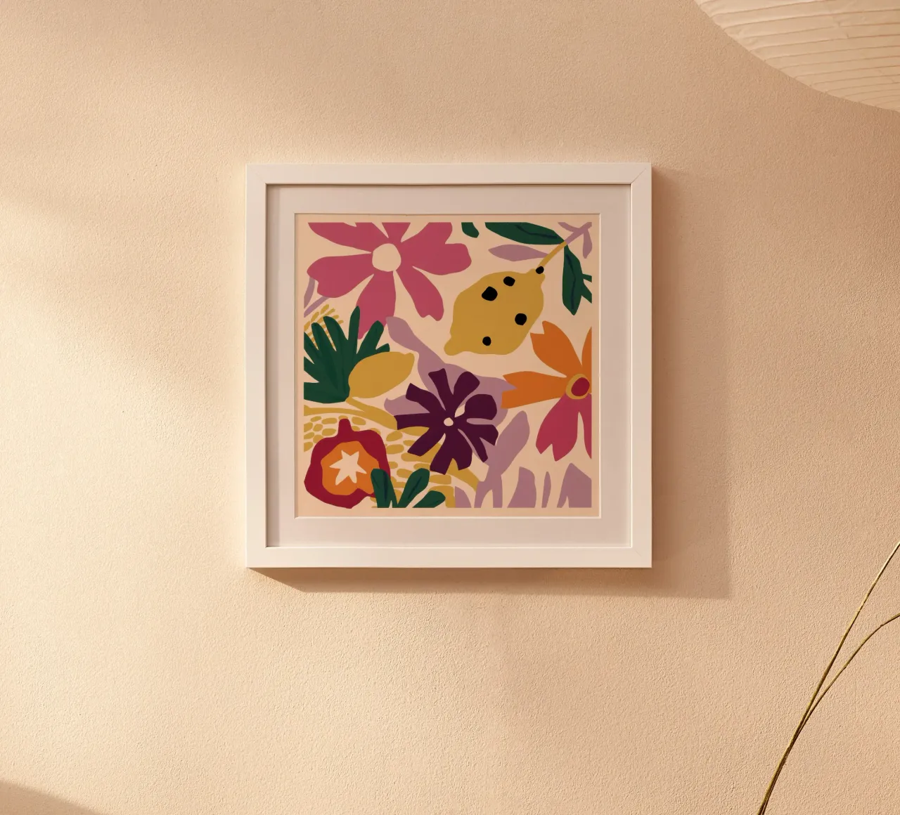 Modello di fiore di limone poster da Mark Solaria