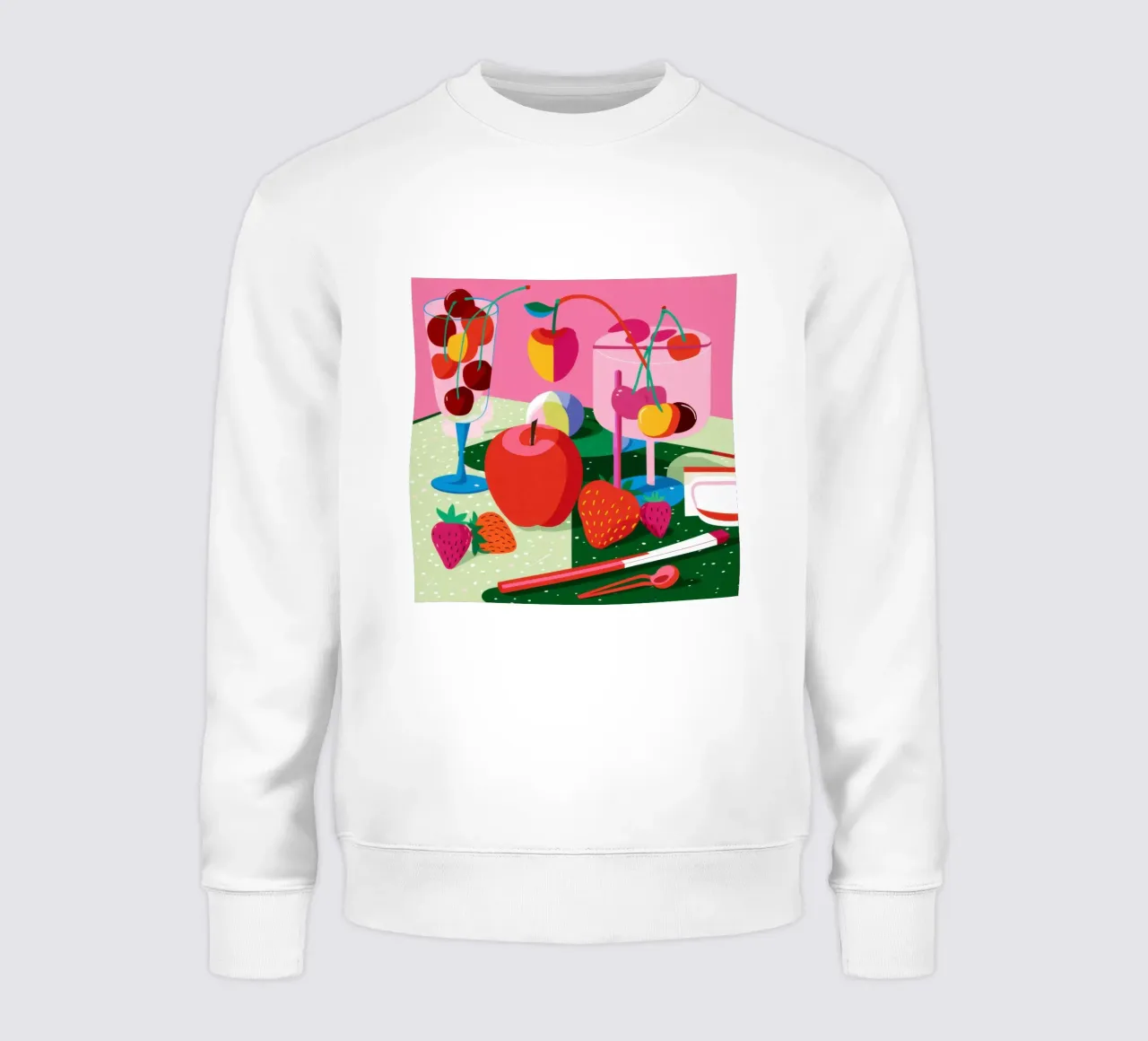 Pila di frutta Pop Art felpa da Trace Brush
