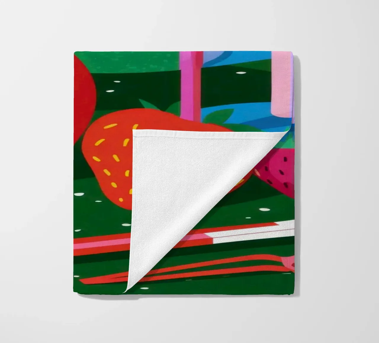 Pila di frutta Pop Art telo mare da Trace Brush