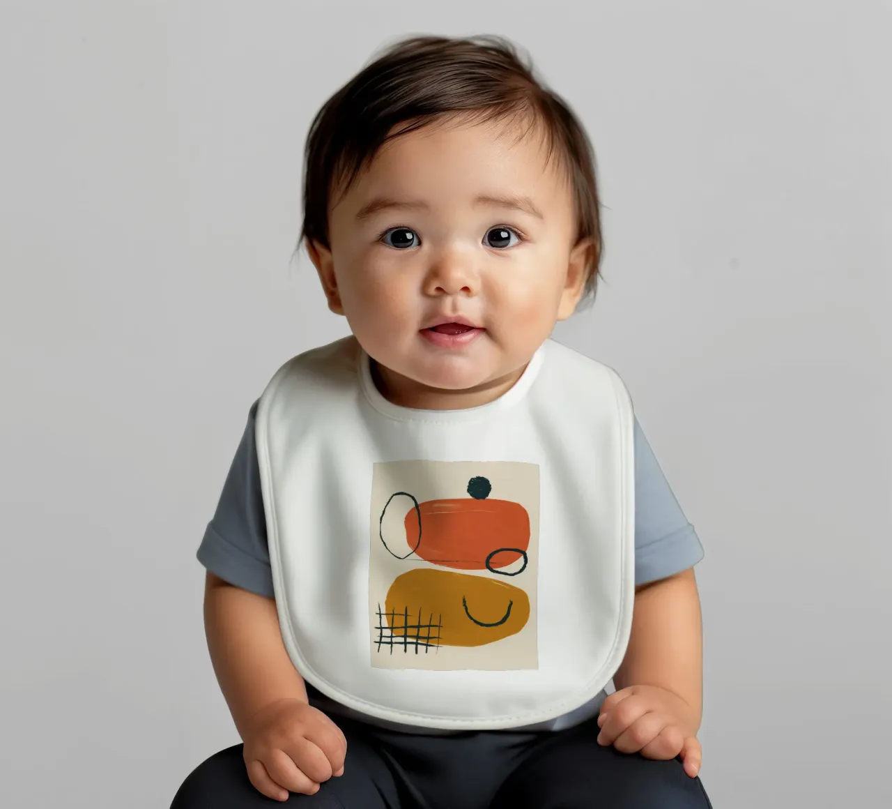 Terracotta Shape Study bavaglino da Gaia Viesta