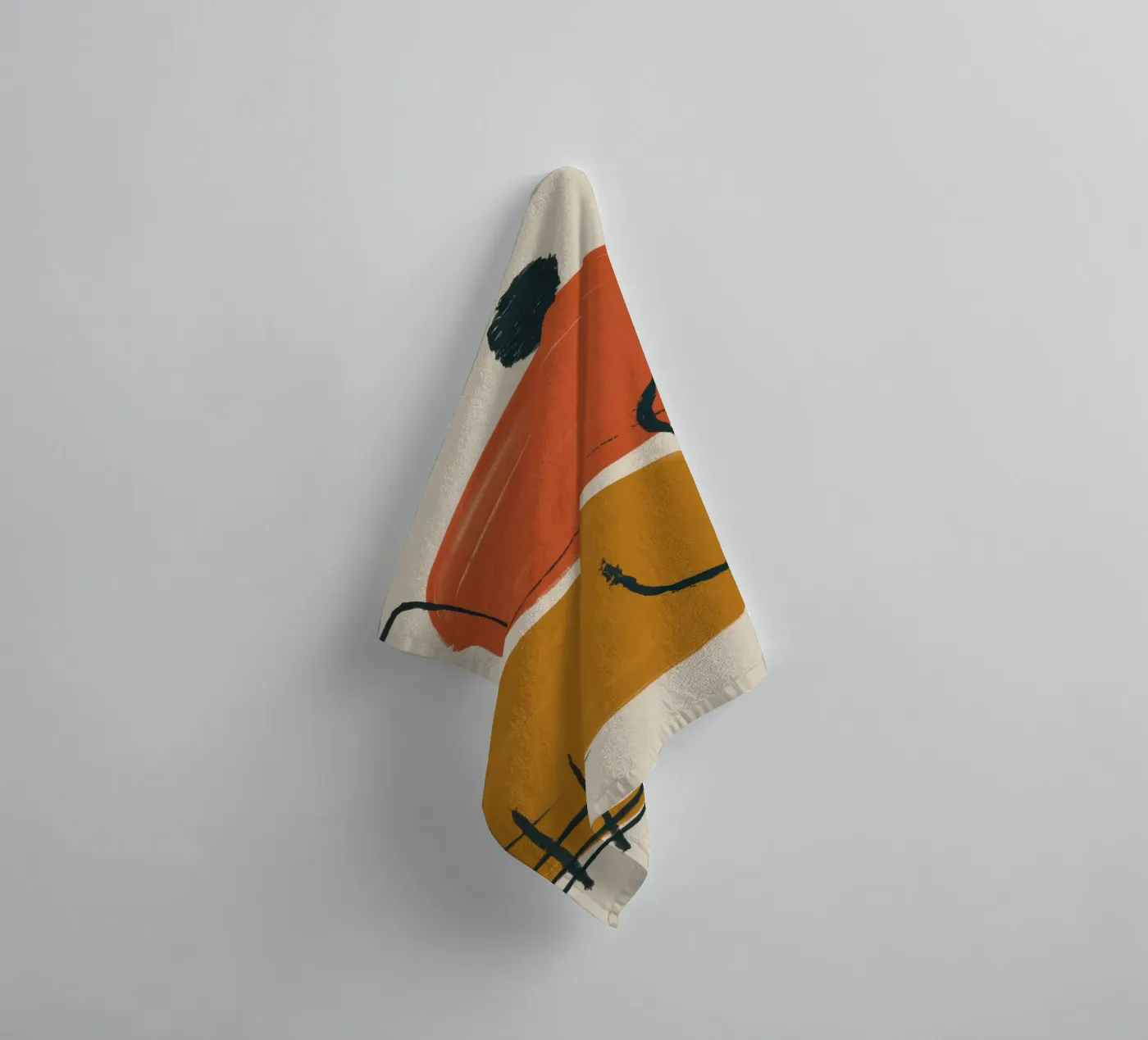 Terracotta Shape Study towel by Gaia Viesta
