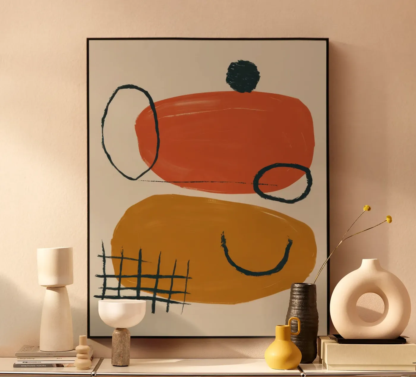 Terracotta Shape Study pannello forex da Gaia Viesta