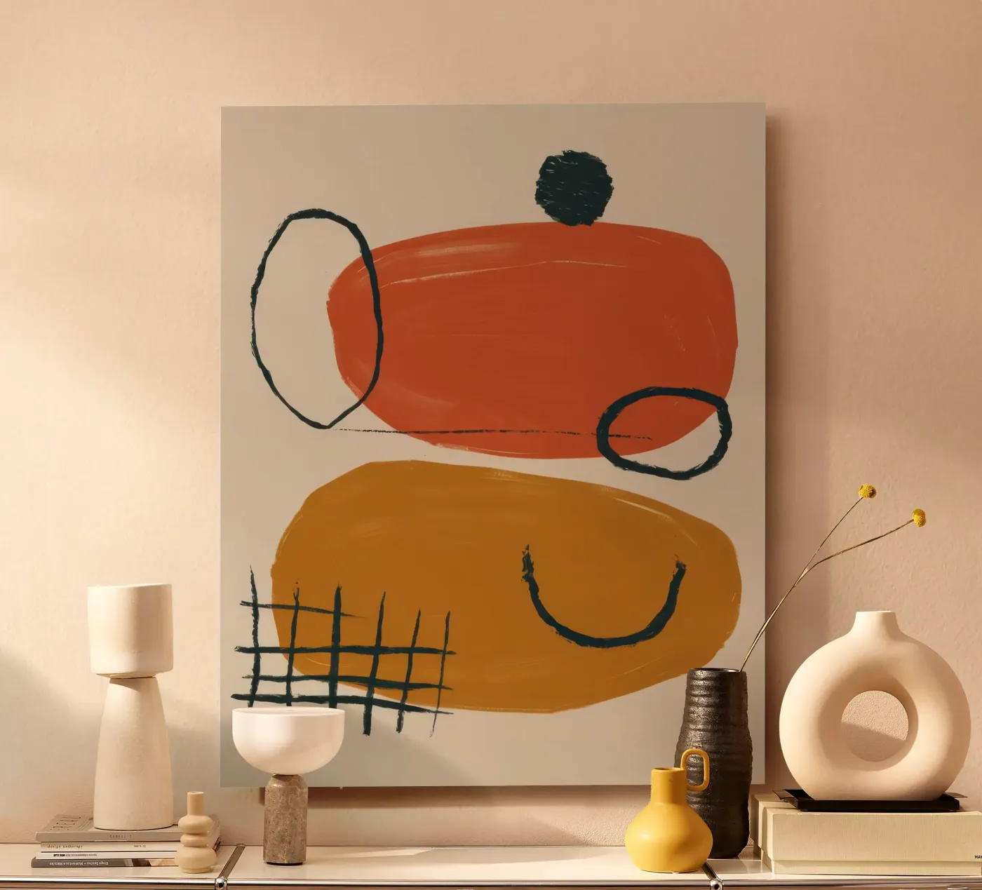 Terracotta Shape Study pannello forex da Gaia Viesta