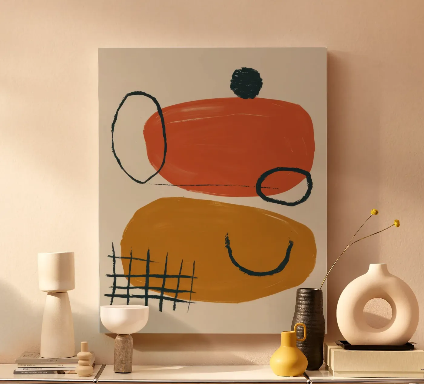 Terracotta Shape Study tela da Gaia Viesta