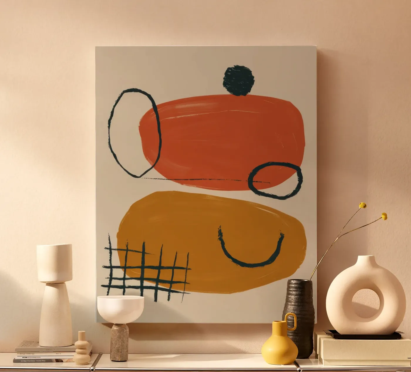 Terracotta Shape Study tela da Gaia Viesta