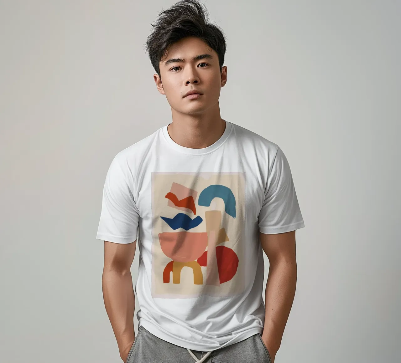 Abstract Form Conversation t-shirt by Luna Aura