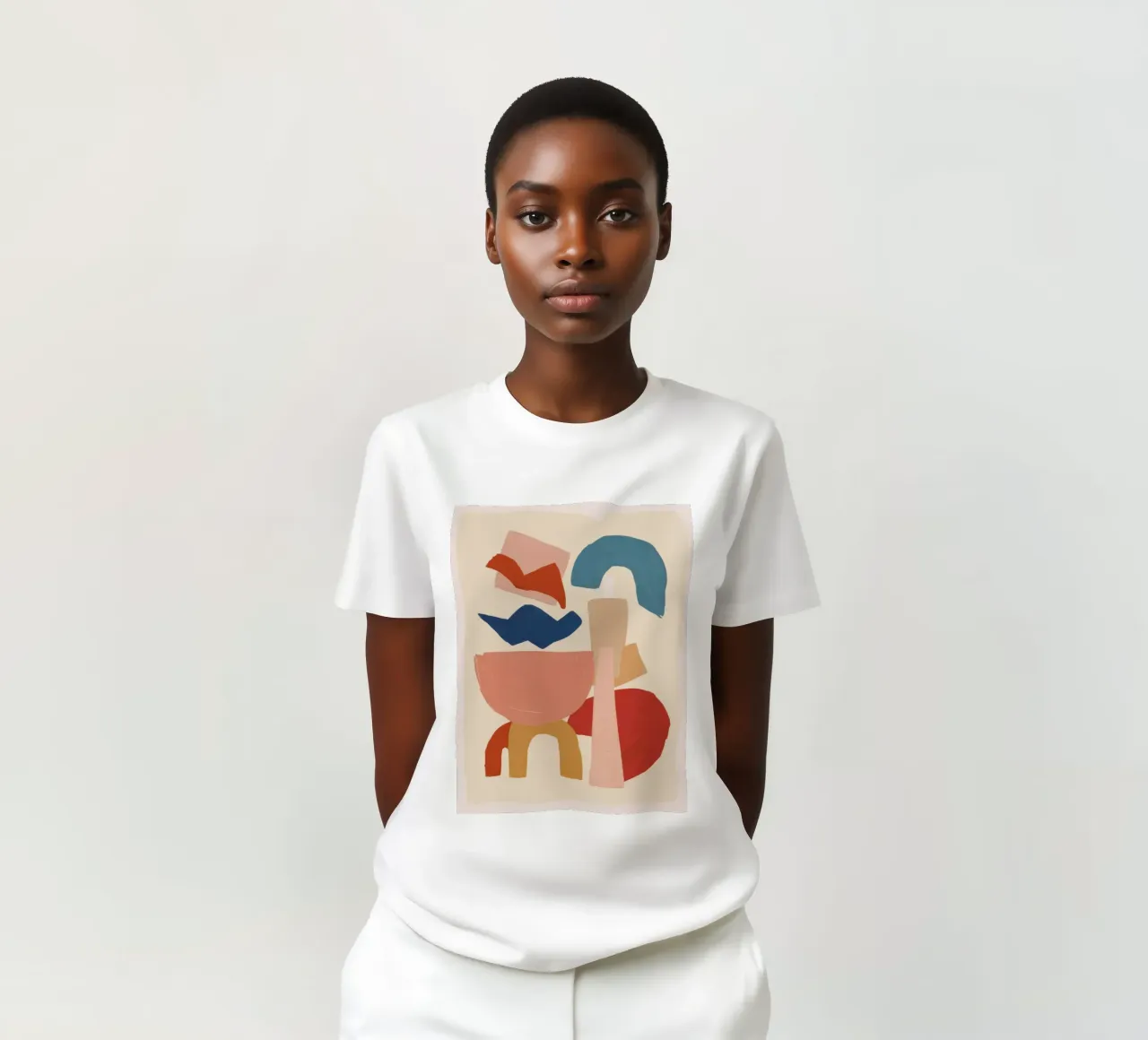Abstract Form Conversation t-shirt by Luna Aura