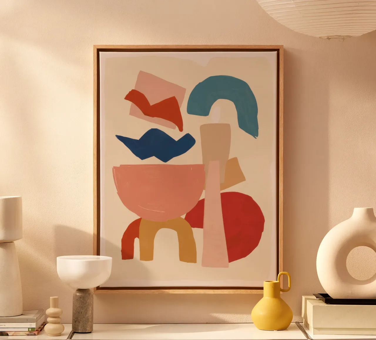 Forme abstraite Conversation toile de Luna Aura