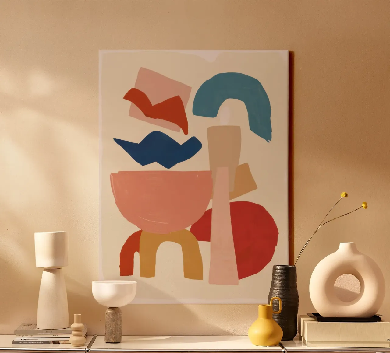 Forme abstraite Conversation toile de Luna Aura