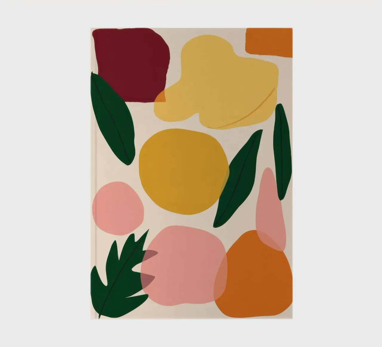 Earthy Abstraction No.1 notebook by Trace Brush