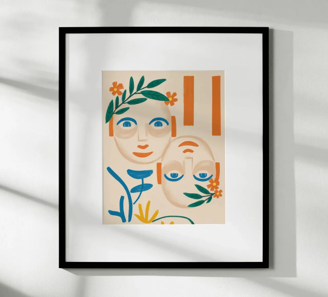 Maschere a foglia di Tespi poster da Selene Shade