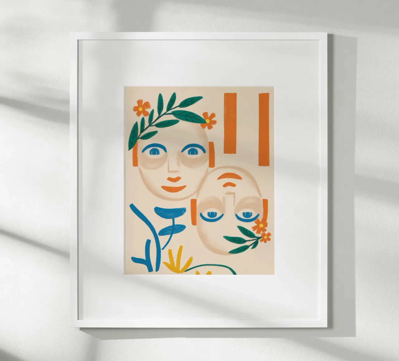 Maschere a foglia di Tespi poster da Selene Shade