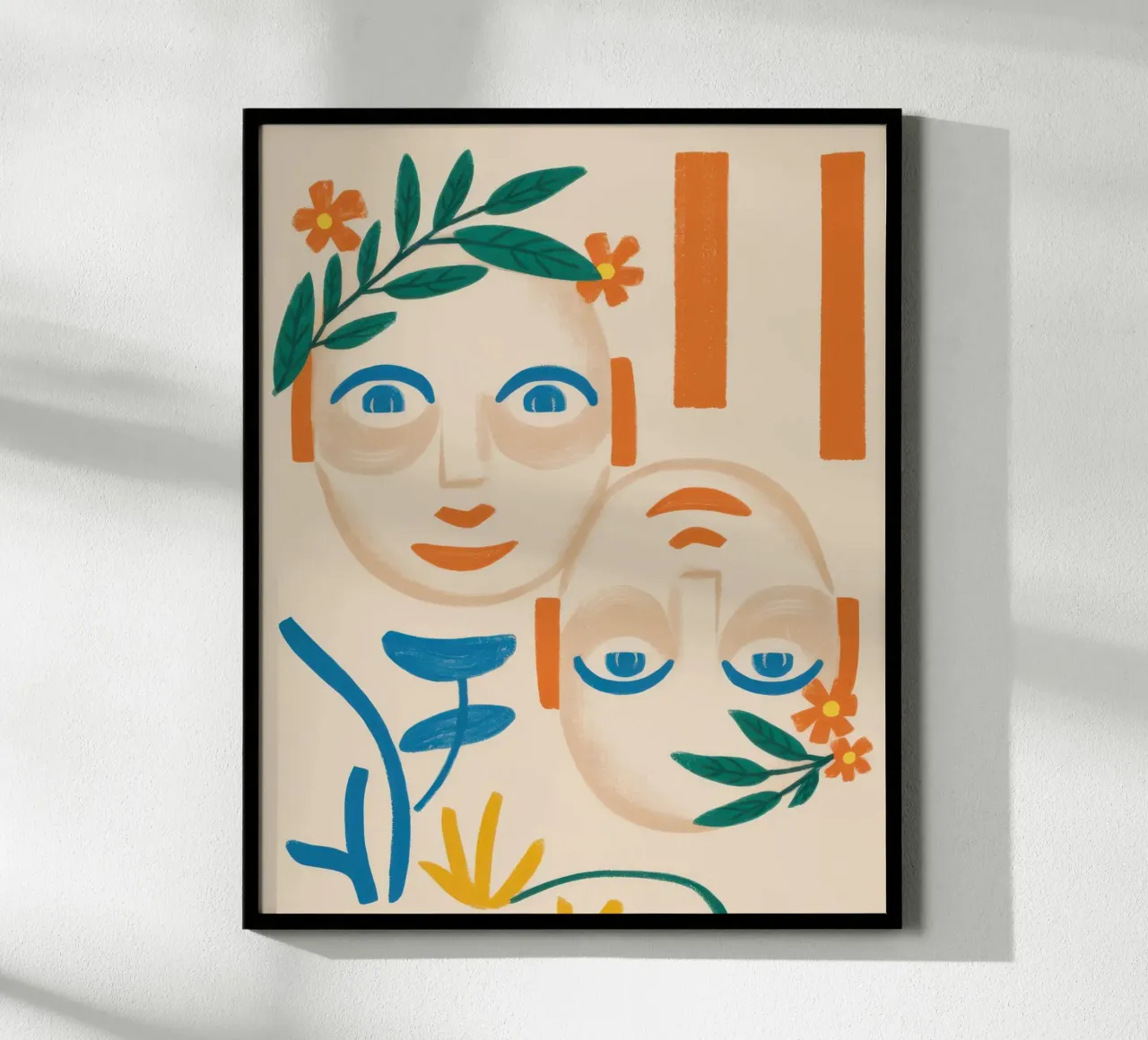Maschere a foglia di Tespi poster da Selene Shade
