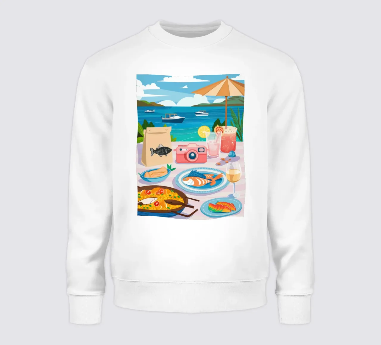 Beatitudine da repast in riva al mare felpa da Selene Shade
