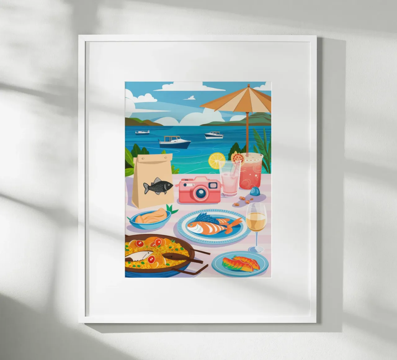 Beatitudine da repast in riva al mare poster da Selene Shade