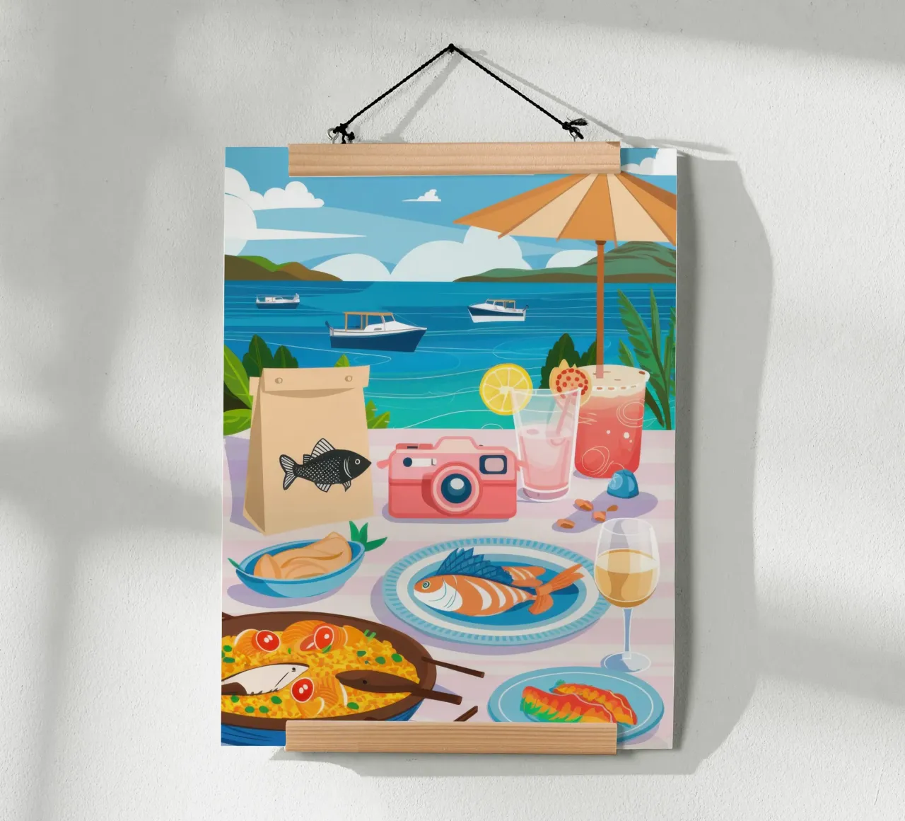 Beatitudine da repast in riva al mare poster da Selene Shade