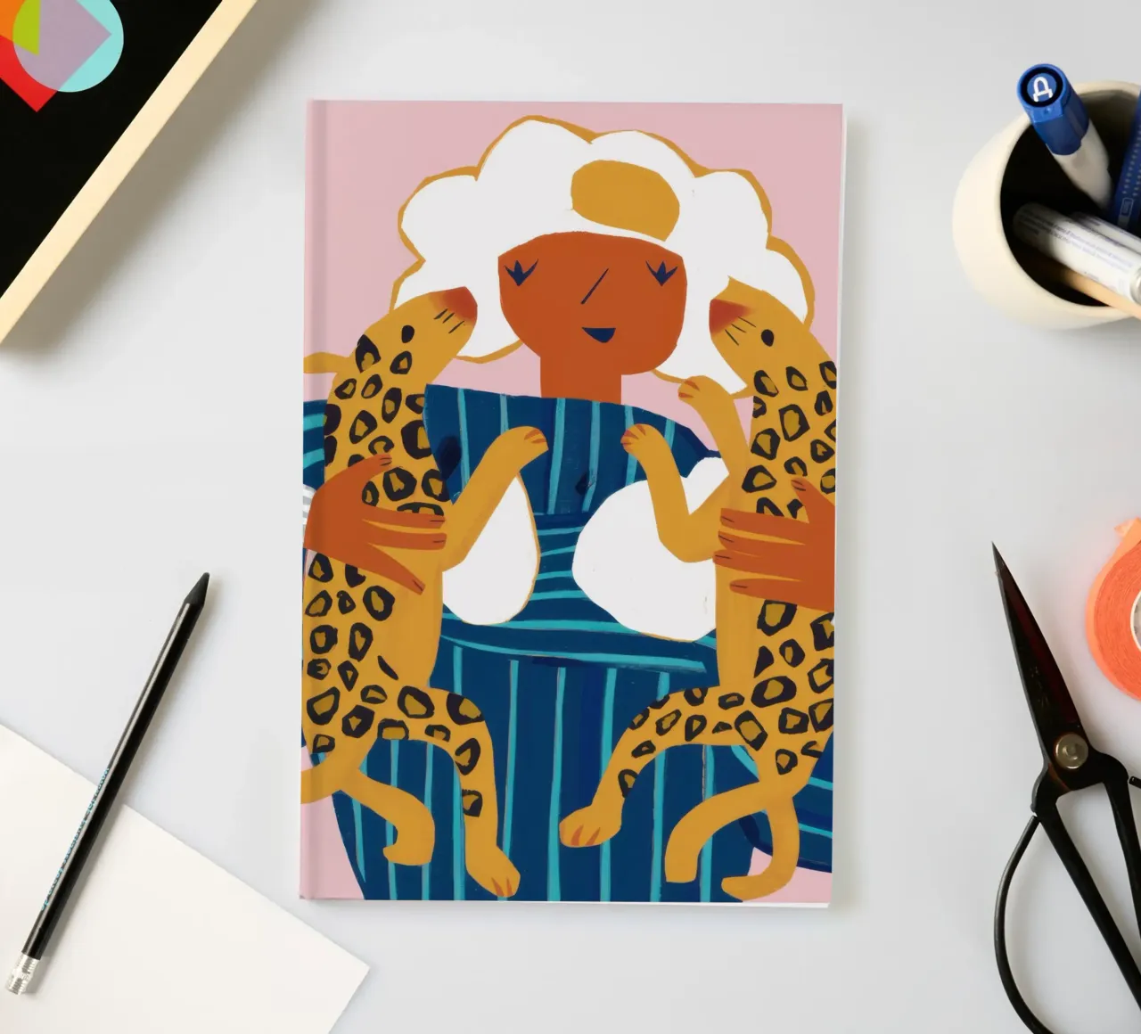 Leopard Print Goddess notebook by Gaia Viesta