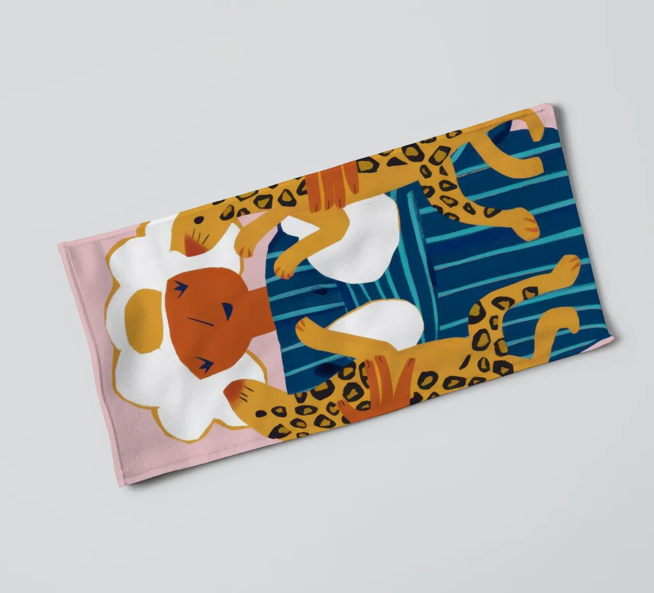 Leopard Print Goddess towel by Gaia Viesta