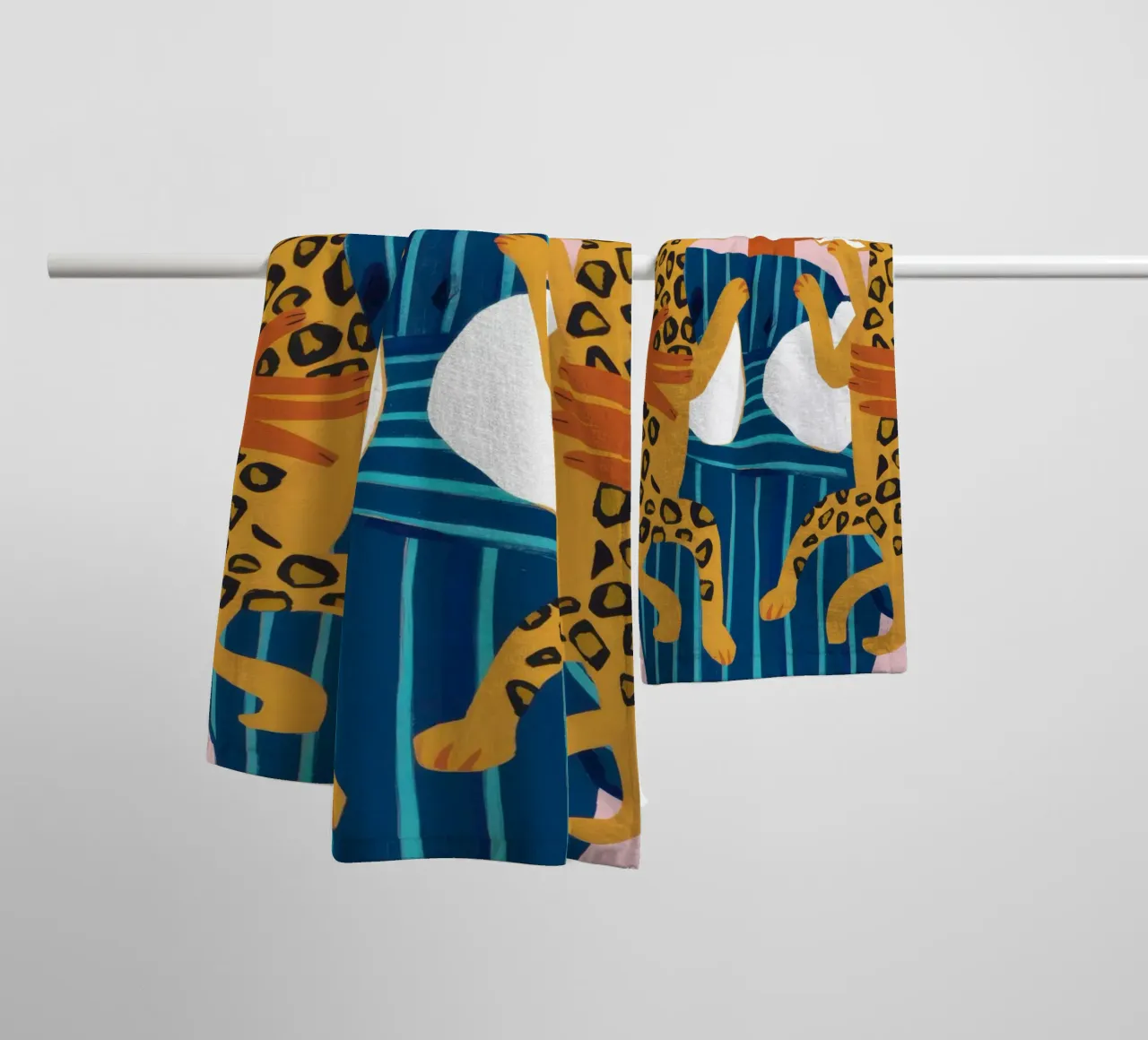 Leopard Print Goddess towel by Gaia Viesta
