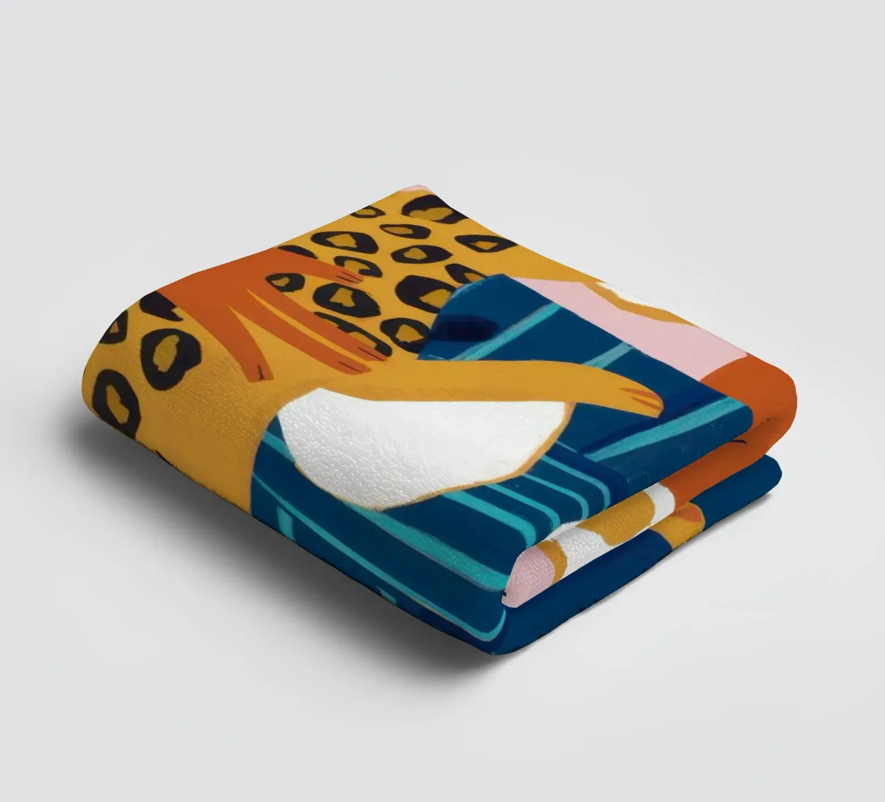 Leopard Print Goddess towel by Gaia Viesta