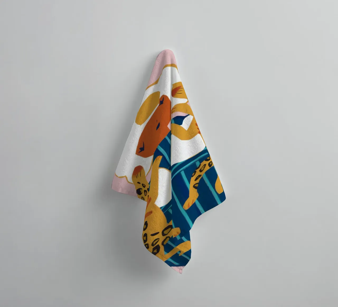 Leopard Print Goddess towel by Gaia Viesta