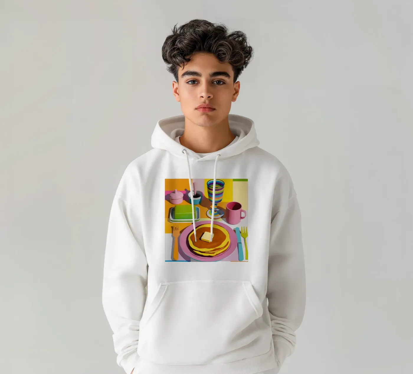 Perfect Pancake Stack hoodie by Trace Brush