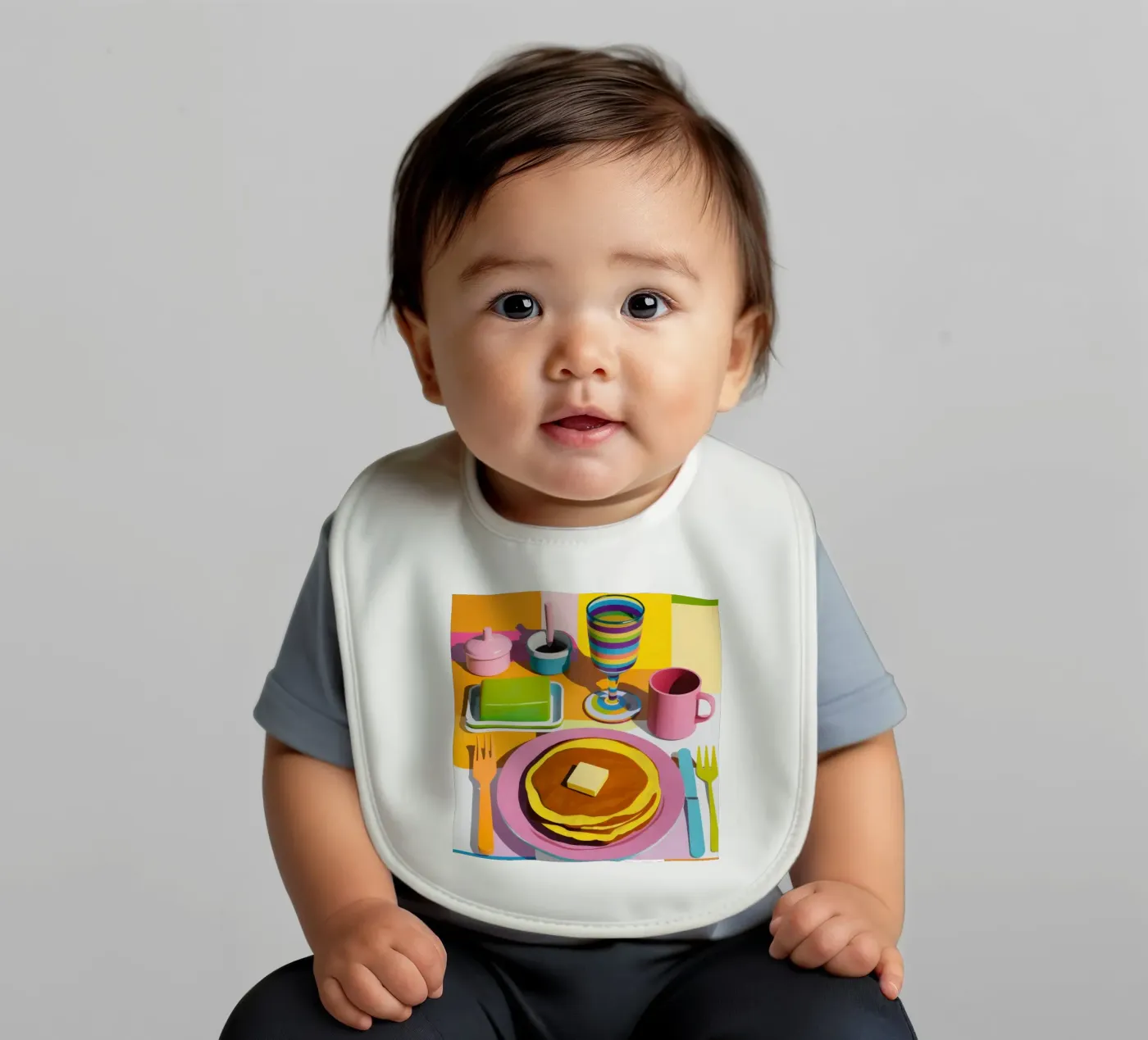 Impasto di pancake perfetto bavaglino da Trace Brush