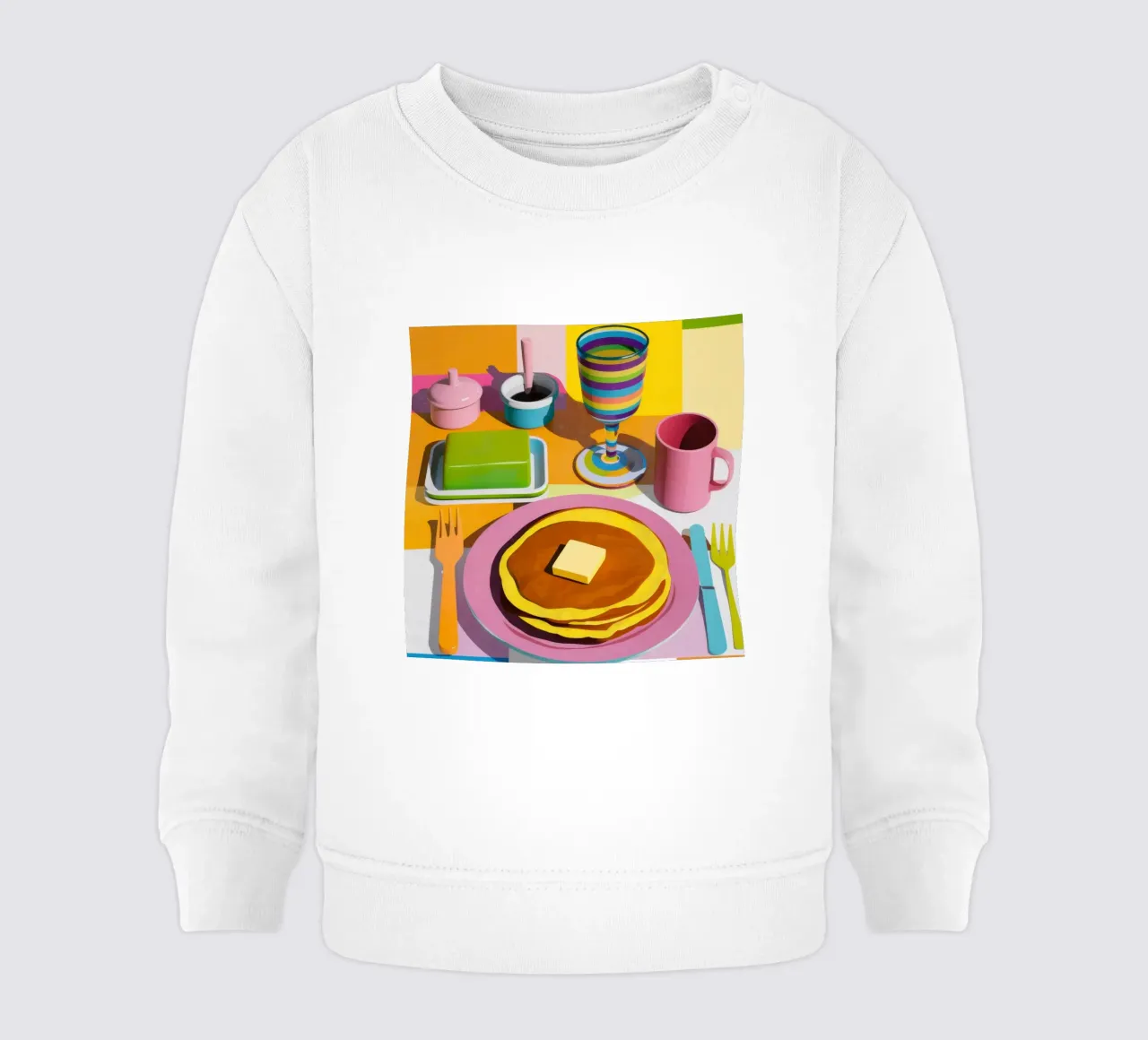 Impasto di pancake perfetto felpa neonato da Trace Brush