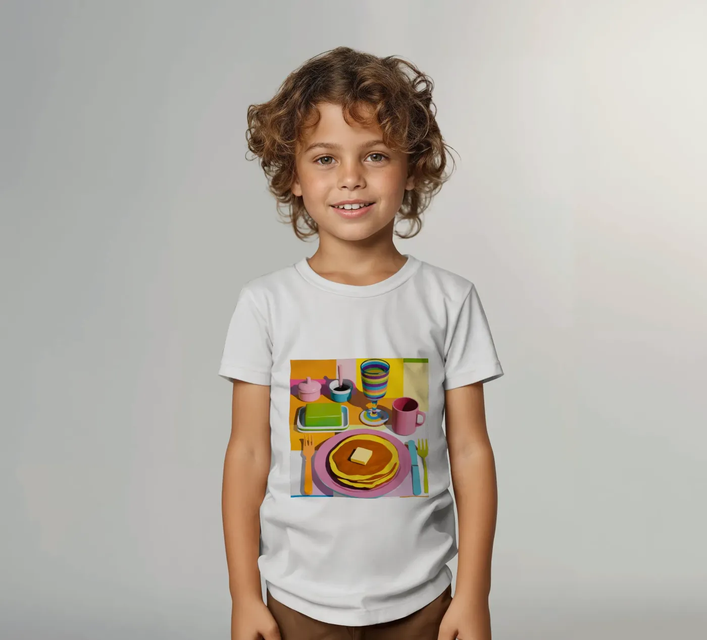 Perfect Pancake Stack kinder t-shirt van Trace Brush
