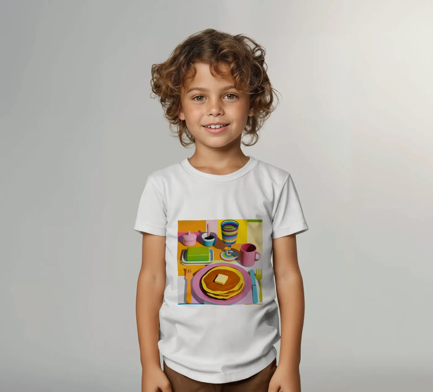 Perfect Pancake Stack kinder t-shirt van Trace Brush