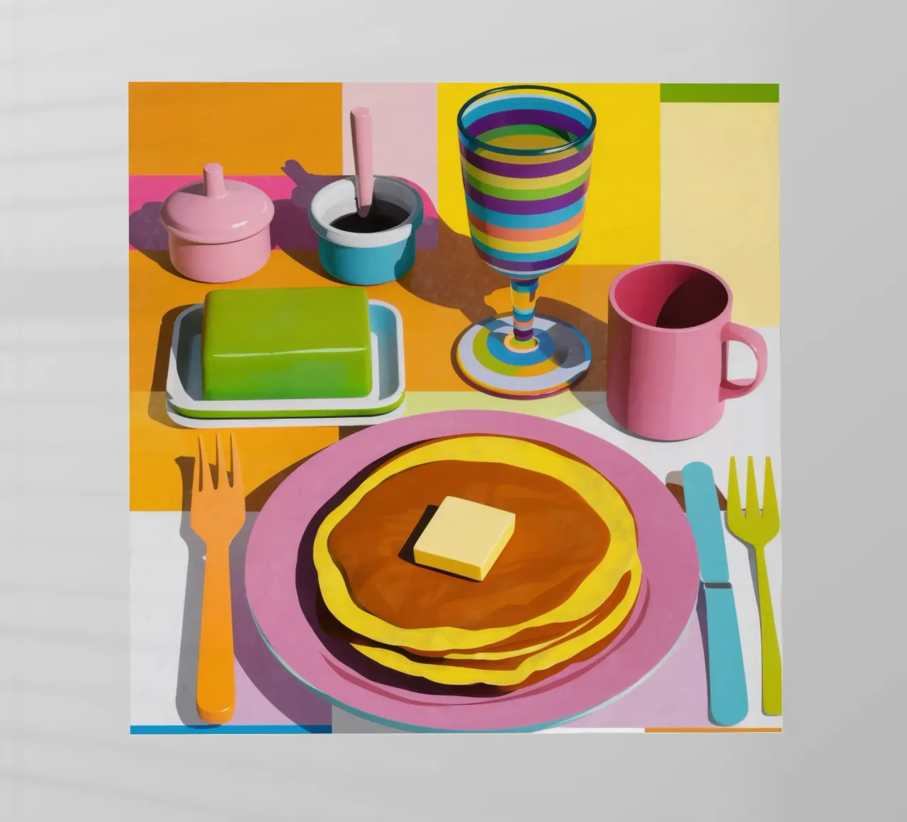 Impasto di pancake perfetto pellicola backlit da Trace Brush