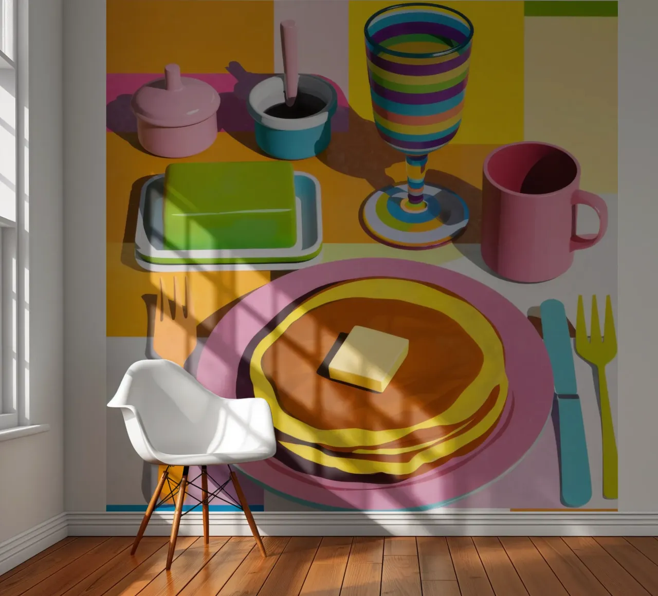 Perfect Pancake Stack fotobehang van Trace Brush