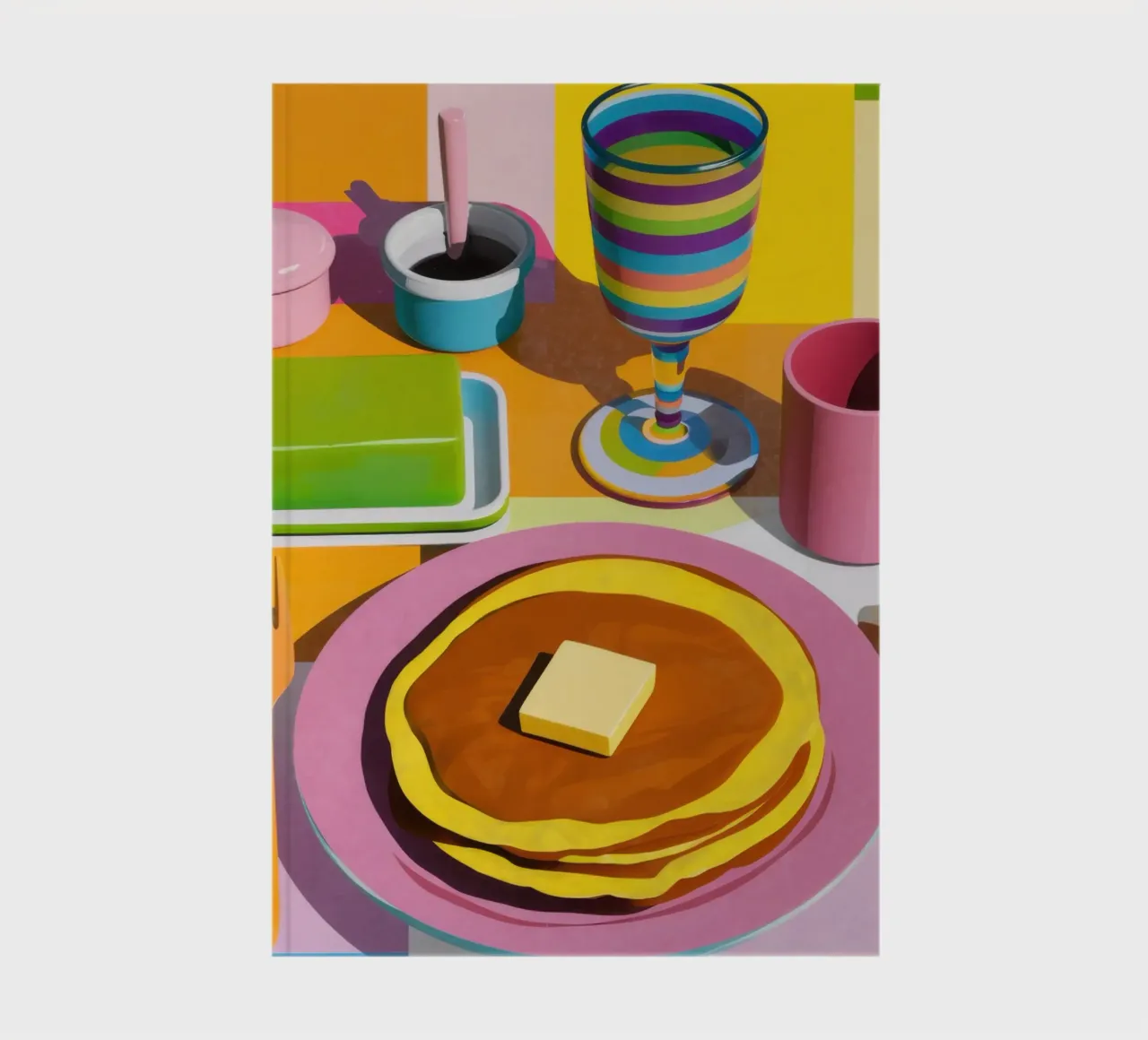 Perfect Pancake Stack notebook by Trace Brush