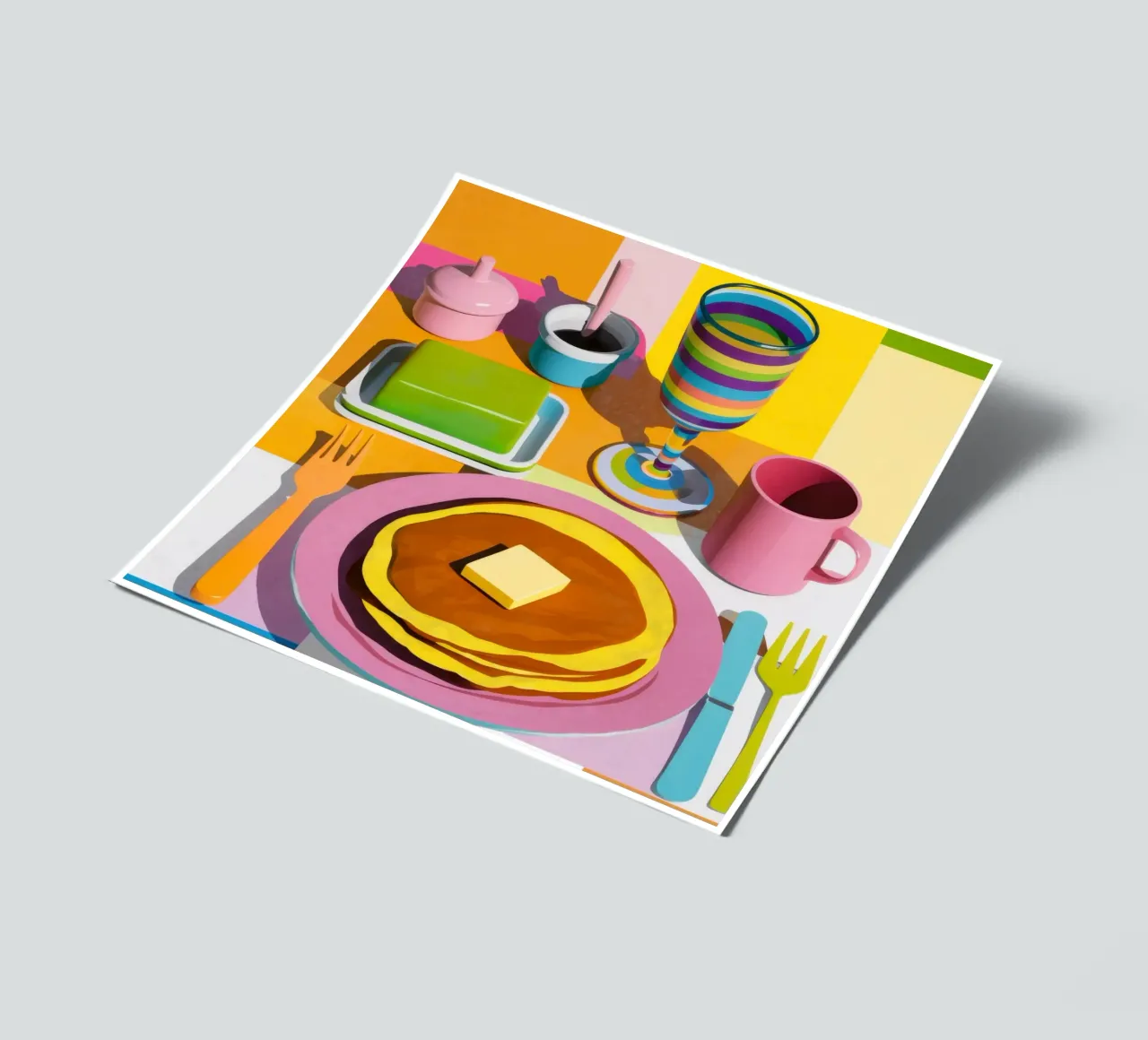 Perfect Pancake Stack sticker sheet by Trace Brush