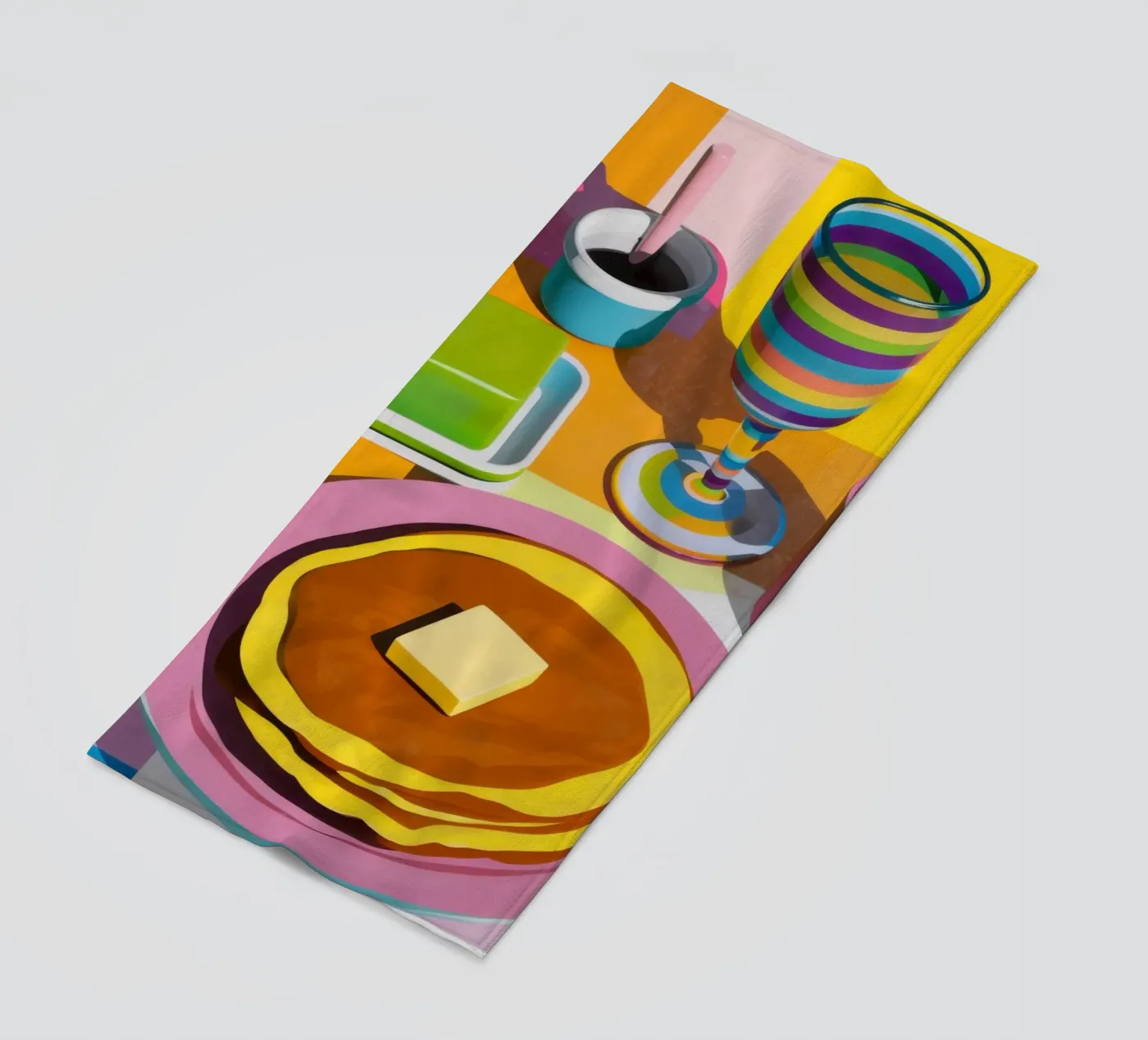 Perfect Pancake Stack strandhanddoek van Trace Brush