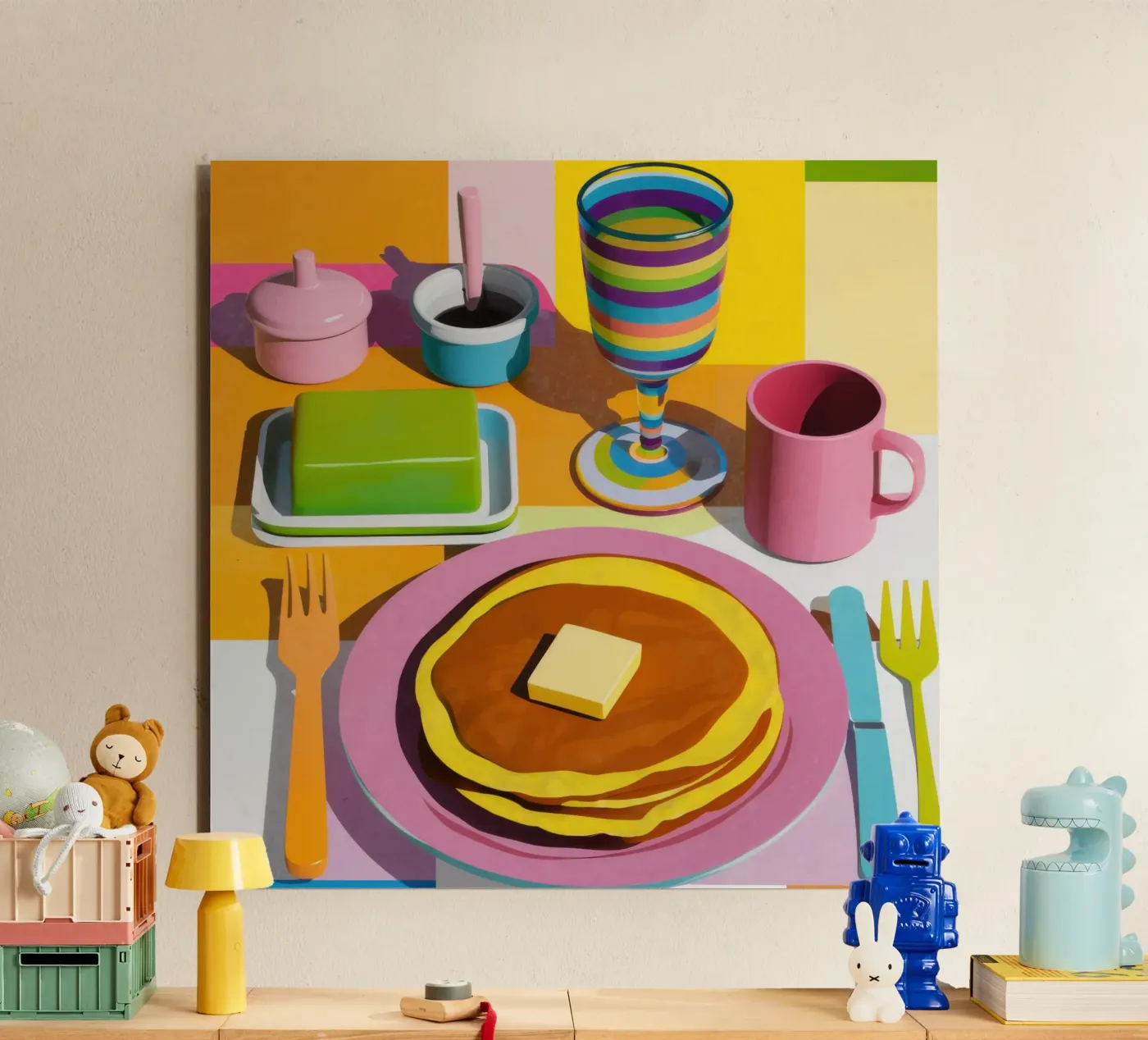 Impasto di pancake perfetto pannello forex da Trace Brush