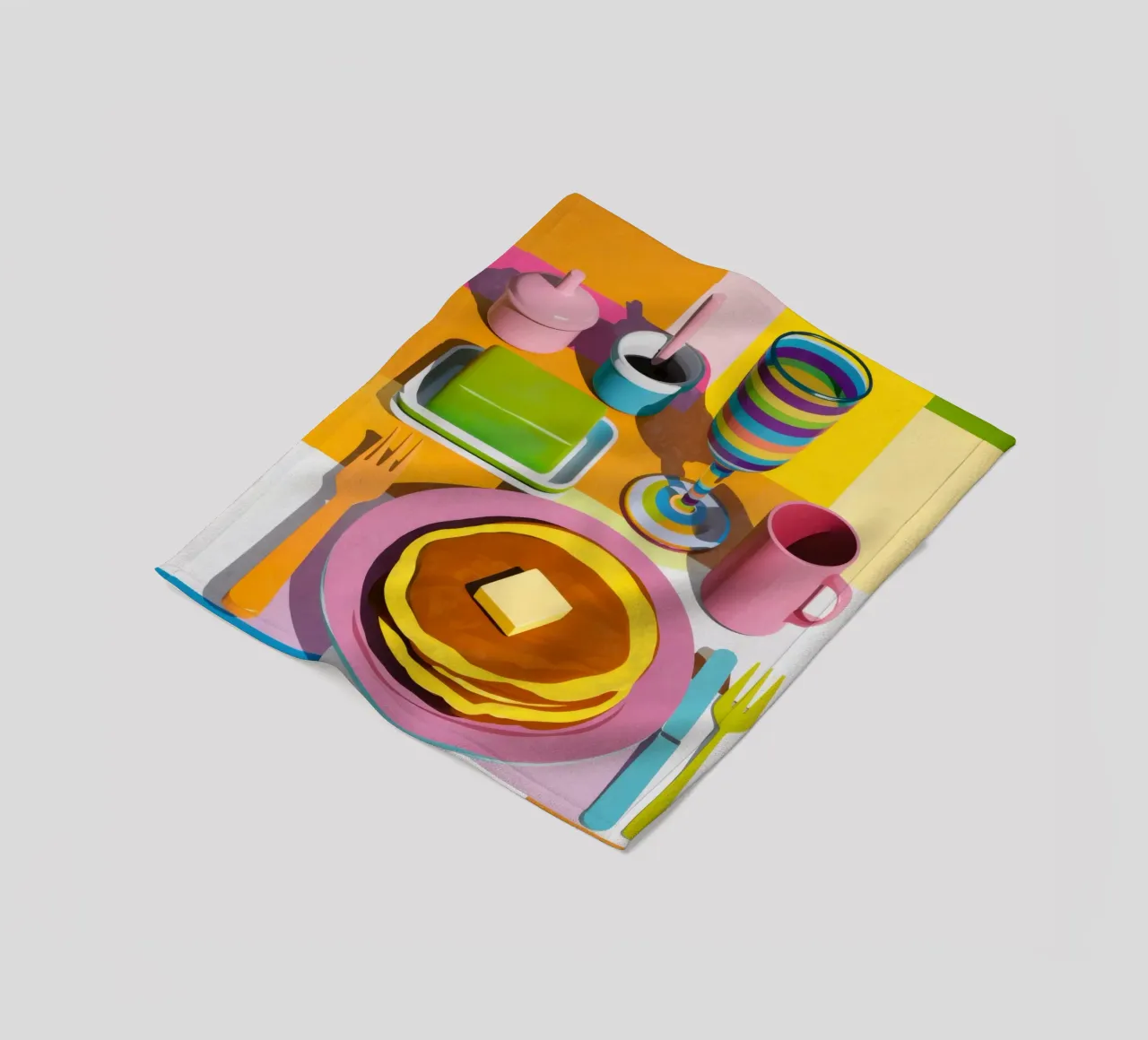 Perfect Pancake Stack Fleecedecke von Trace Brush