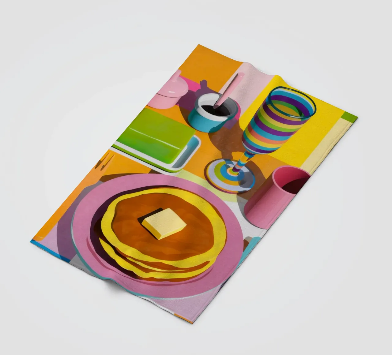 Perfect Pancake Stack Fleecedecke von Trace Brush