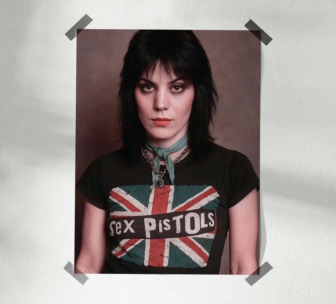 Joan Jett poster con telaio in plastica da Musadad Shop