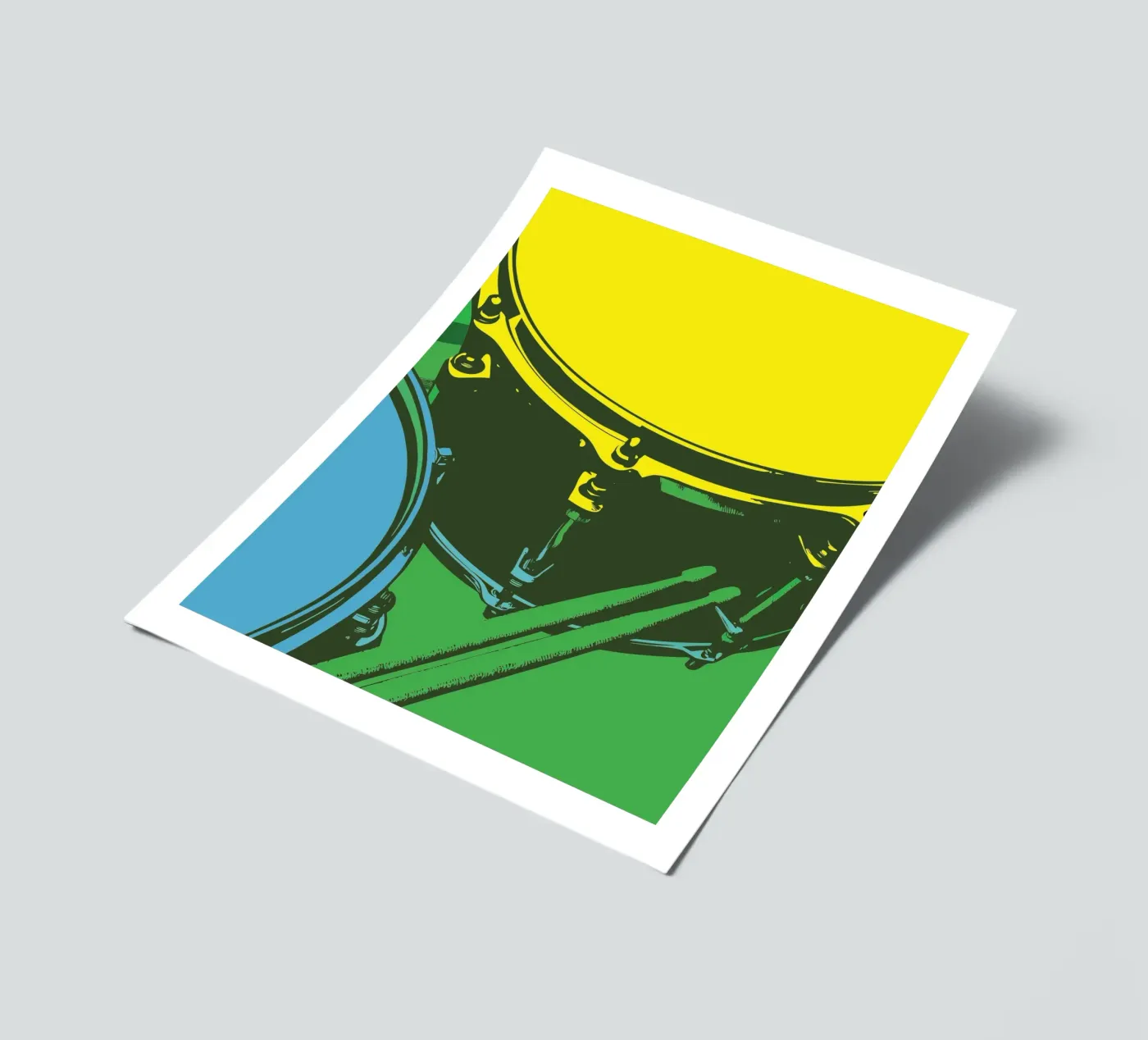 Drum stickervel van MUSIC EDITION