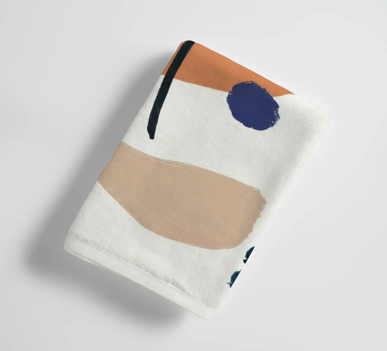 Abstract Face Profile towel by Mark Solaria