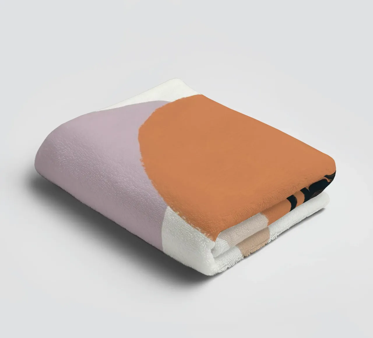 Abstract Face Profile towel by Mark Solaria