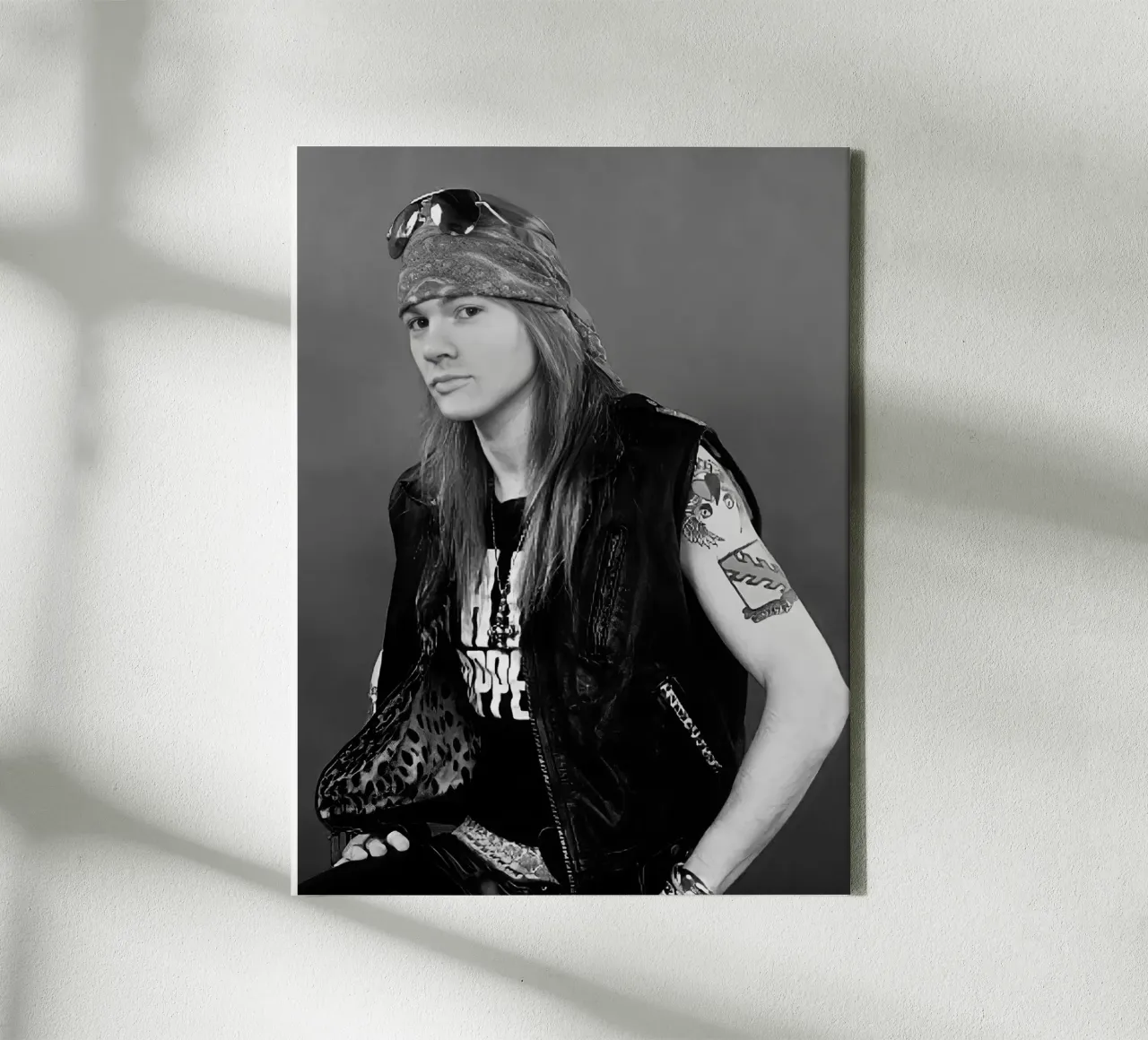 Axl Rose Guns n Roses canvas met Baklijst van Musadad Shop