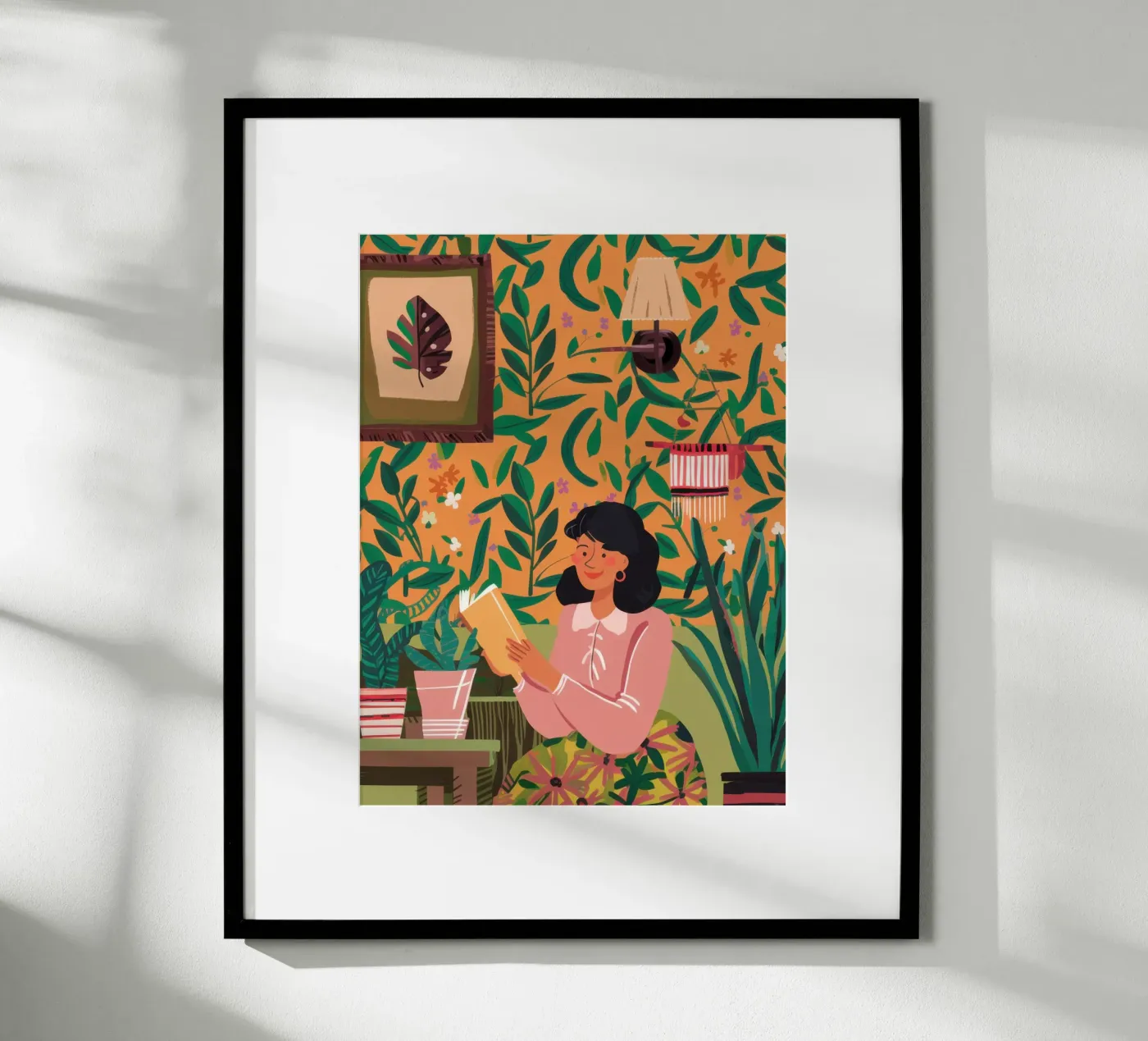 Reader Verdant Nook poster van Selene Shade