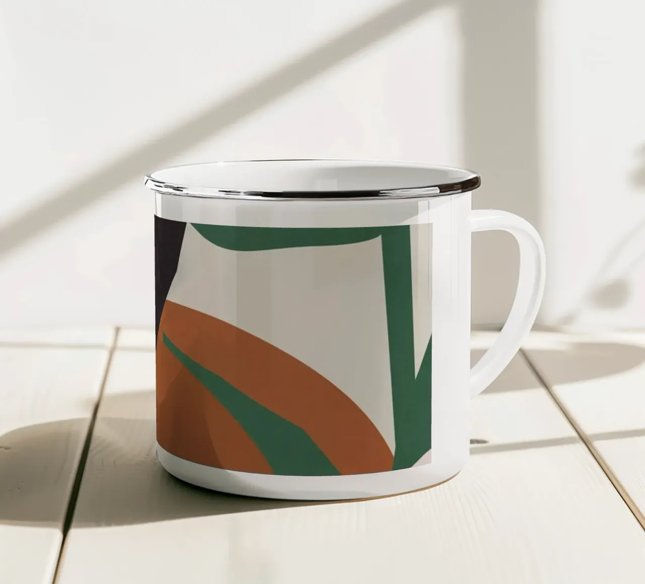 Arte astratta 36 tazza in smalto da ThingDesign