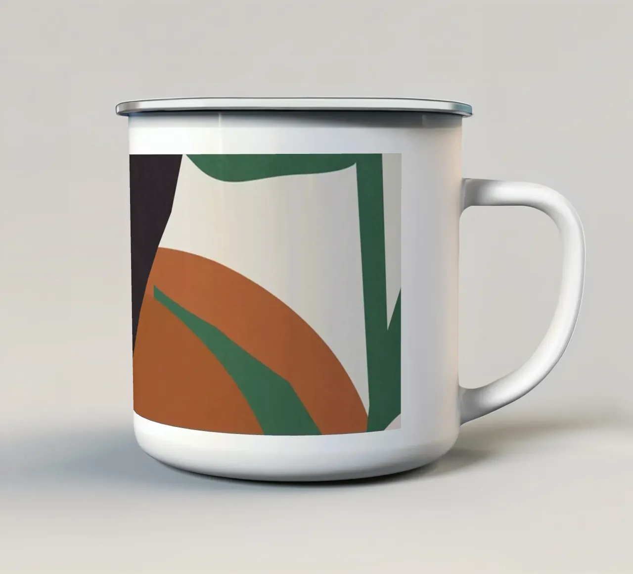 Arte astratta 36 tazza in smalto da ThingDesign
