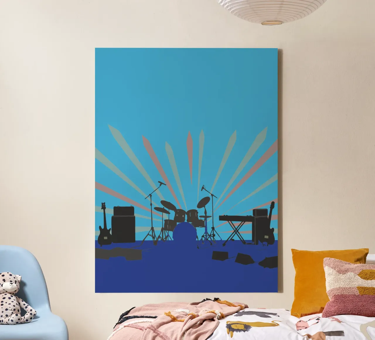 Musical Instruments Before the Concert canvas with Floater frame by MUSIC EDITION