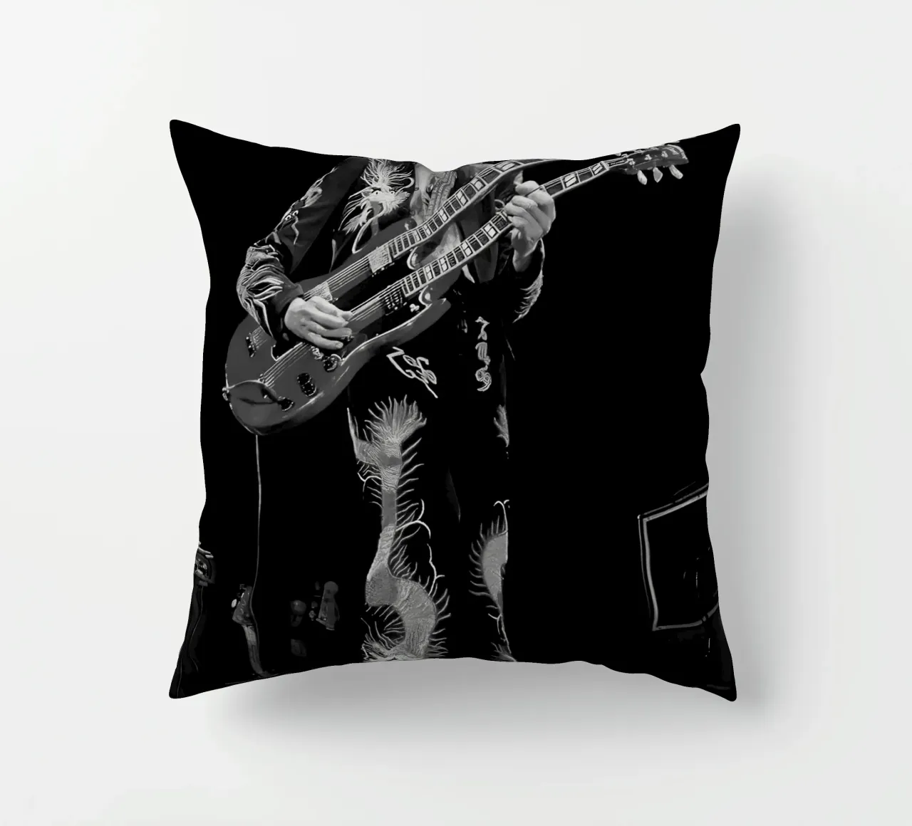 Jimmy Page Led Zeppelin cuscino da Musadad Shop