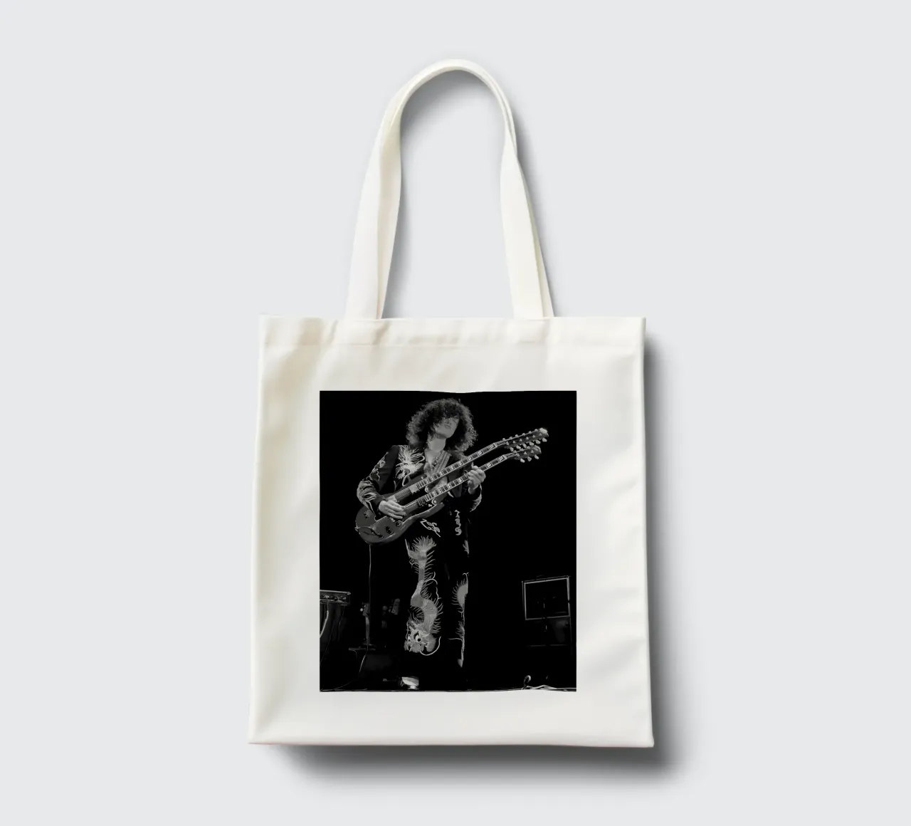 Jimmy Page Led Zeppelin borsa in juta da Musadad Shop
